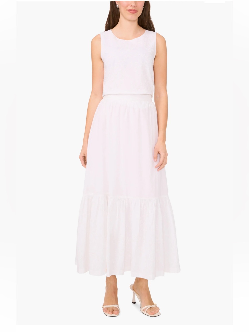 78. Halogen Beaded Embroidered Maxi Skirt